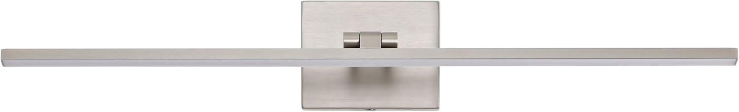 imageJONATHAN Y JYL7163E Santino 28quot Modern Minimalist Swivel Integrated Dimmable LED Rechargeable Picture Light with Touch Sensor for Bedroom Living Room Kitchen Office ChromeNickel