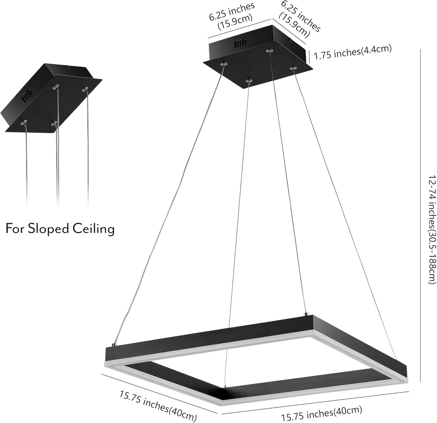 imageJONATHAN Y JYL7200B Baxter 235quot 1Light Modern Contemporary Aluminum Integrated LED Hoop Pendant Coastal Industrial Minimalist Bedroom Living Room BlackBlack