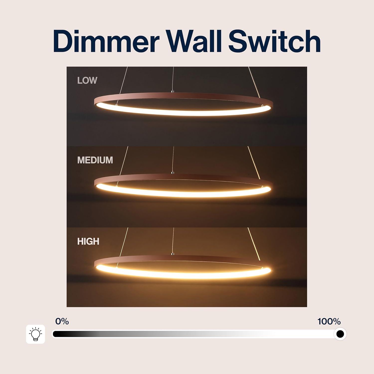 imageJONATHAN Y JYL7203A Brice 2375 Round Integrated LED Metal Pendant Chandelier Modern Contemporary Transitional Dining Room Living Room Kitchen Foyer Bedroom Hallway Matte BlackMatte Pink