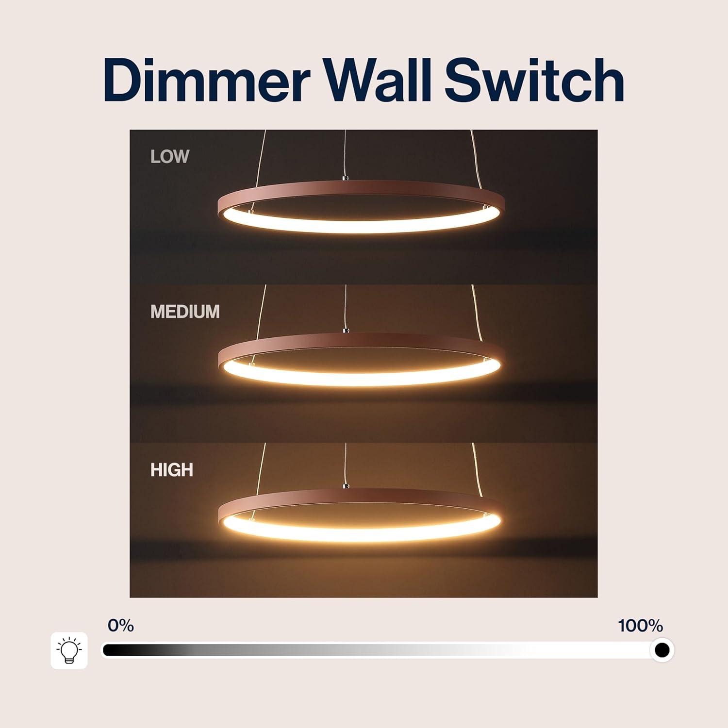 imageJONATHAN Y JYL7203A Brice 2375 Round Integrated LED Metal Pendant Chandelier Modern Contemporary Transitional Dining Room Living Room Kitchen Foyer Bedroom Hallway Matte BlackMatte Pink