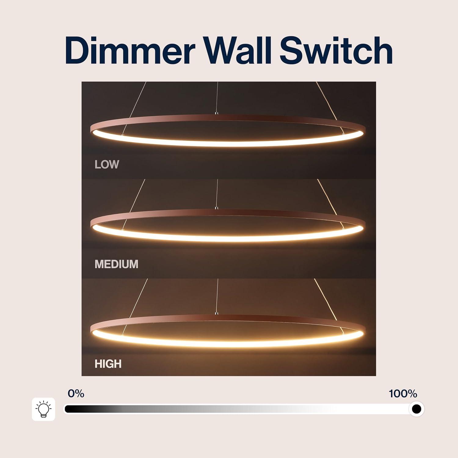 imageJONATHAN Y JYL7203A Brice 2375 Round Integrated LED Metal Pendant Chandelier Modern Contemporary Transitional Dining Room Living Room Kitchen Foyer Bedroom Hallway Matte BlackMatte Pink