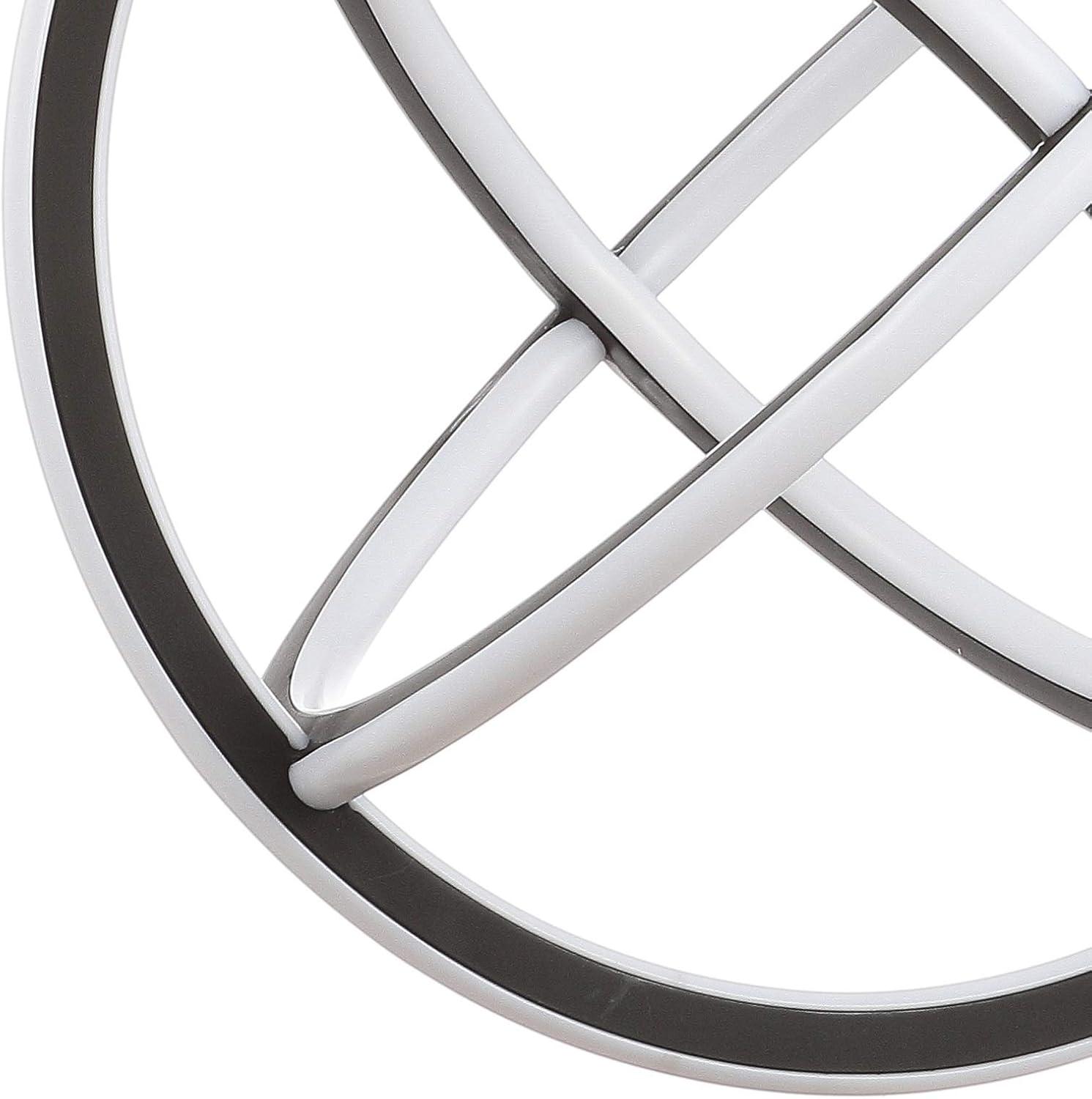 imageJONATHAN Y JYL7211A Orbit 165quot Adjustable Integrated LED Metal Pendant Contemporary Dimmable Dining Room Living Room Kitchen Commercial Office Black