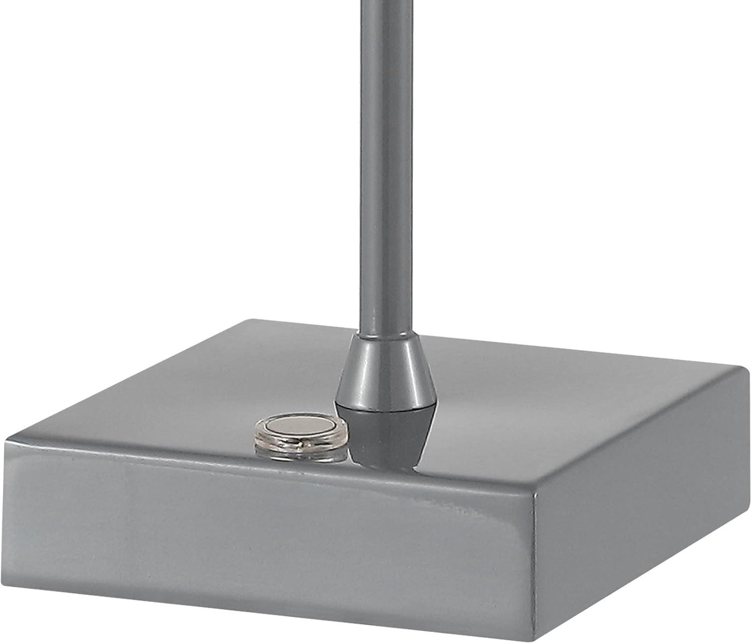 imageJONATHAN Y JYL7225C Oscar 125quot Modern Industrial RechargeableCordless Portable IronAcrylic Integrated LED Table Lamp with Ribbed Shade Classic Contemporary Bedside Desk Nightstand Lamp OrangeGray