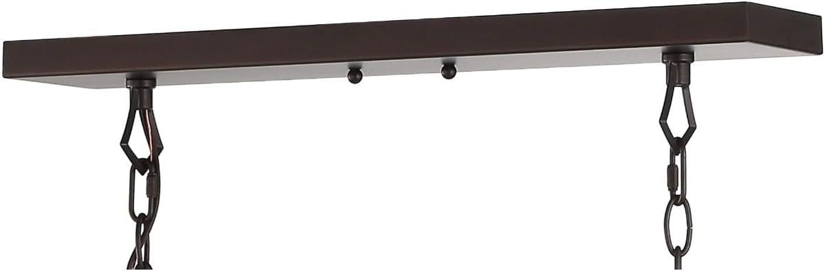 imageJONATHAN Y JYL7439B Pagoda Lantern Dimmable Adjustable Metal LED Pendant Classic Traditional Farmhouse Dining Room Living Room Kitchen Foyer Bedroom Hallway 49 in Antique GoldOilRubbed Bronze