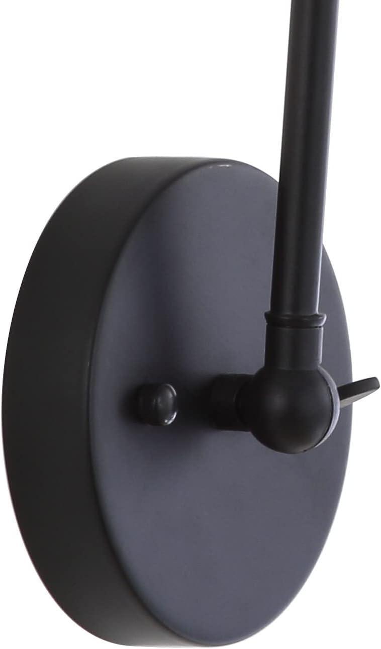 imageJONATHAN Y JYL7461A Rover 7quot Farmhouse Industrial Adjustable Arm Metal LED Wall Sconce Rustic Bohemian 2700K LED 4W Bulb for Entryway Lobby Kitchen Bathroom Bedroom Living Room Hallway Brass GoldBlack