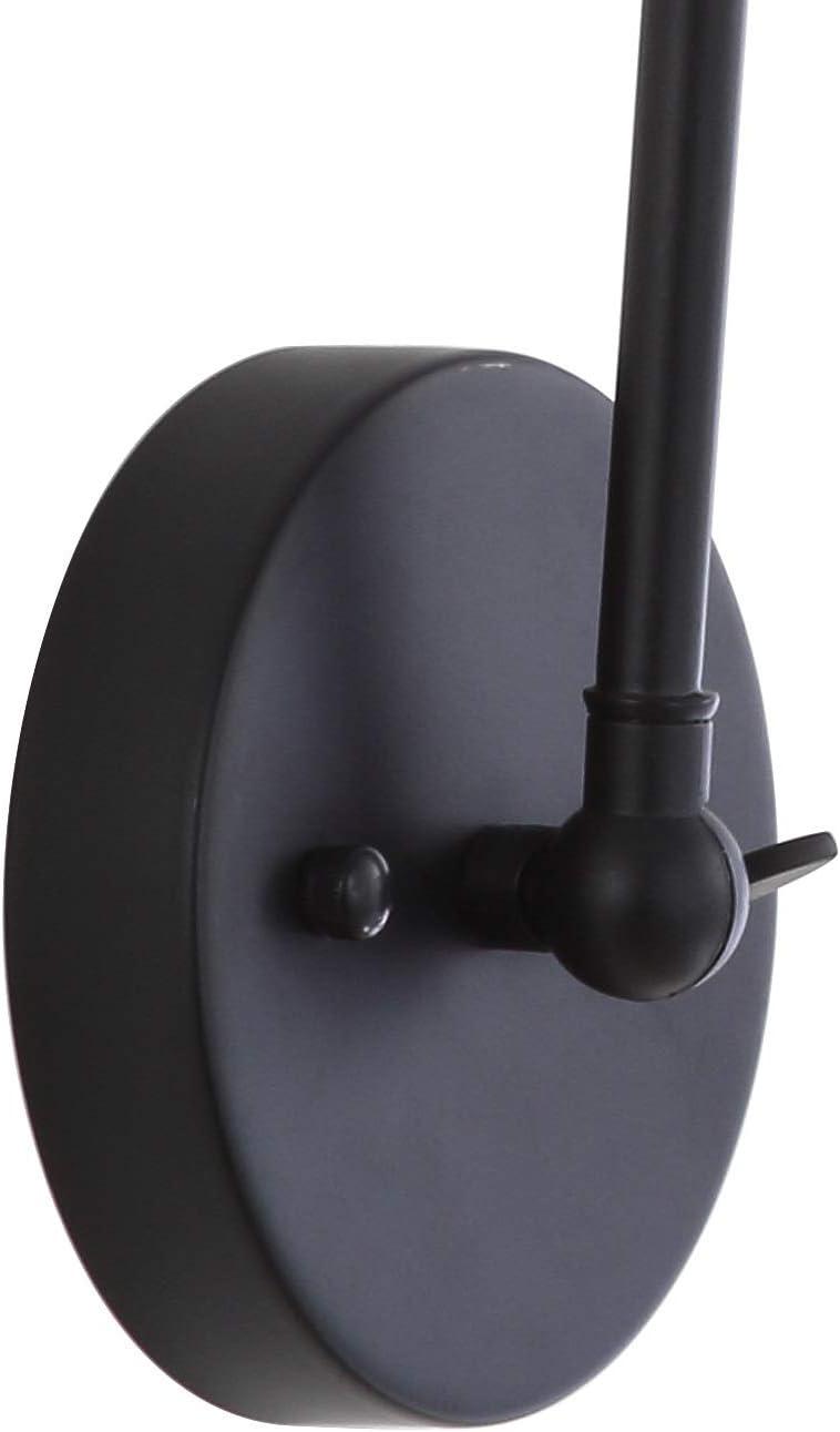 imageJONATHAN Y JYL7461A Rover 7quot Farmhouse Industrial Adjustable Arm Metal LED Wall Sconce Rustic Bohemian 2700K LED 4W Bulb for Entryway Lobby Kitchen Bathroom Bedroom Living Room Hallway Brass GoldBlack