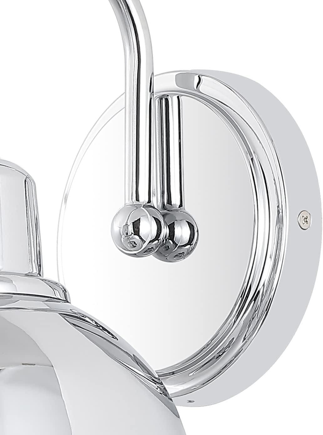 imageJONATHAN Y JYL7481B Frisco 8quot 1 Light Farmhouse Industrial Iron LED Vanity Rustic Transitional 2700K Cozy Warm Light for Bathroom Mirror Cabinet Oil Rubbed Bronze1 BulbChrome