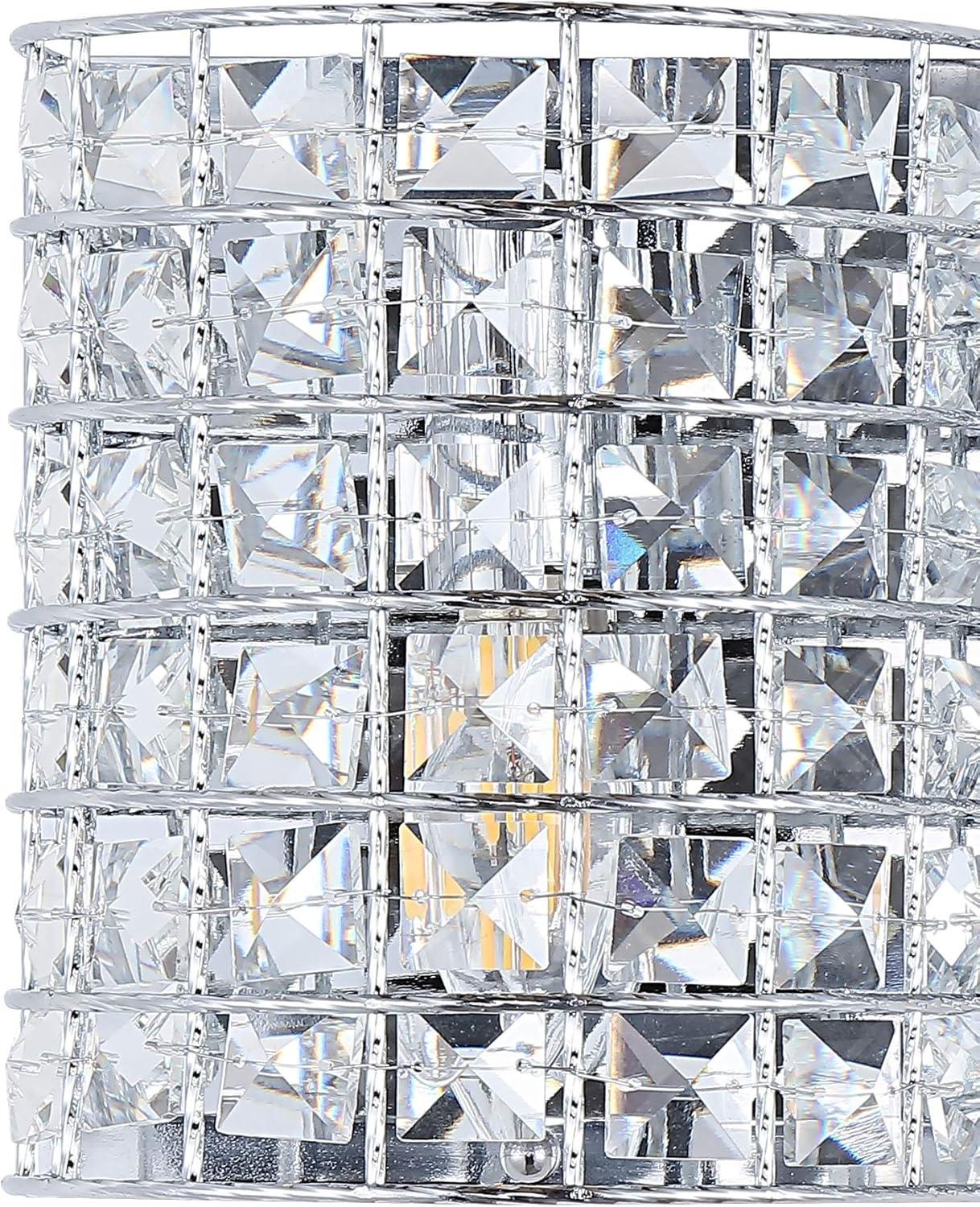 imageJONATHAN Y JYL7544A Clara Deco 24quot 3Light MetalCrystal Classic Glam LED Vanity Light Classic Glam Modern Transitional 2700K LED 4W Bathroom Hallway Living Room Bedroom Mirror CabinetChrome