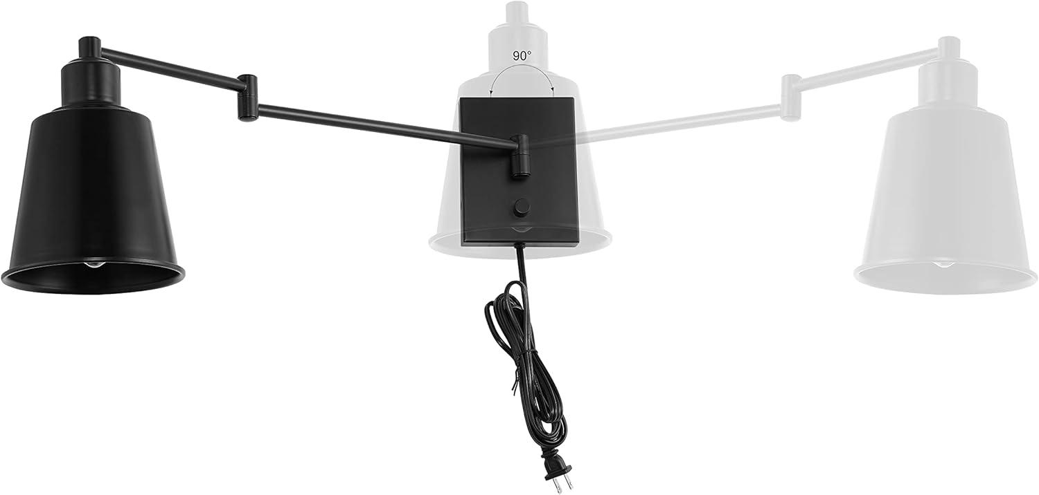 imageJONATHAN Y JYL7576A Cary 575quot Iron Contemporary Swing Arm LED Wall Sconce Modern Transitional 2700K 4W Bulb for Entryway Lobby Kitchen Bathroom Bedroom Living Room 1 Light Oil Rubbed BronzeOilRubbed Bronze