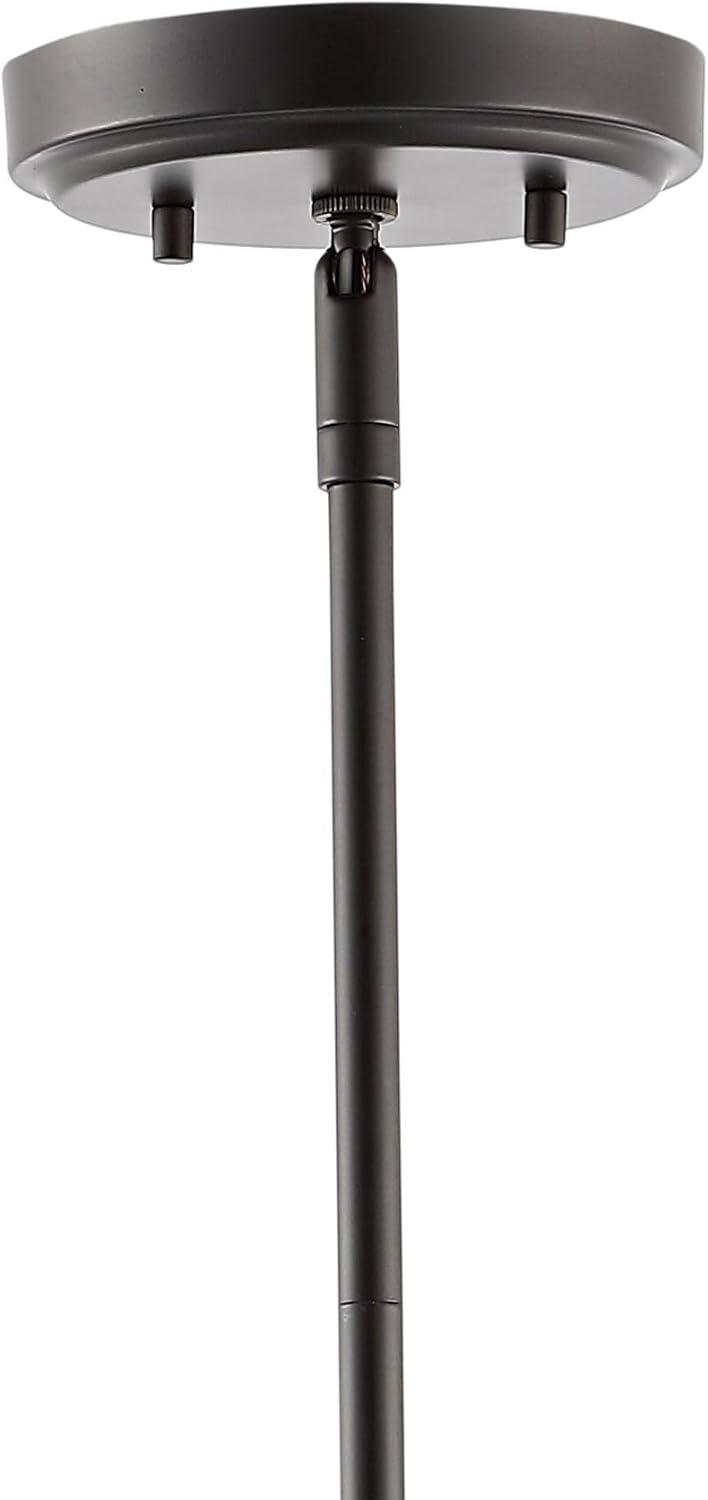 imageJONATHAN Y JYL7580A Grace 788quot 1Light Industrial Farmhouse Iron LED Pendant Coastal Contemporary Adjustable Dining Room Living Room Kitchen Island Foyer Bedroom Hallway Oil Rubbed Bronze1Light