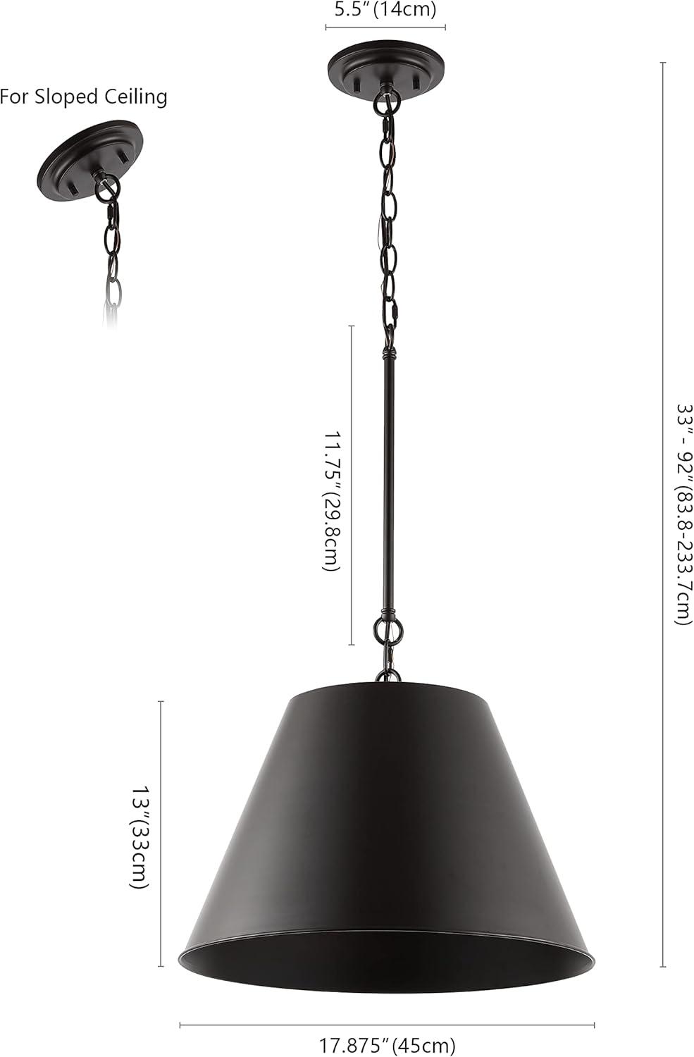 imageJONATHAN Y JYL7586A Harper 12quot 1Light Industrial Farmhouse Iron LED Pendant Coastal Contemporary Adjustable Dining Room Living Room Kitchen Island Foyer Bedroom Hallway Oil Rubbed Bronze1788