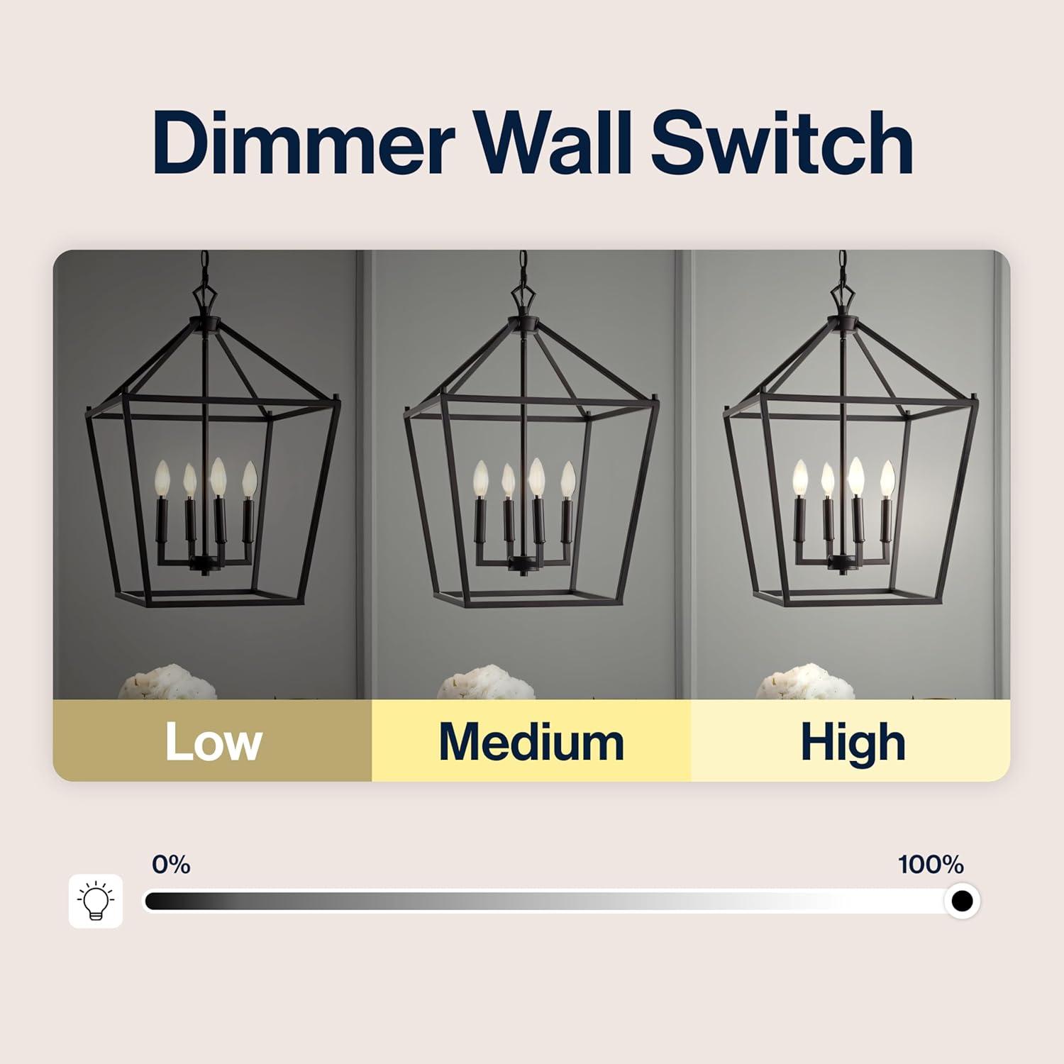 imageJONATHAN Y JYL7601B Pagoda Lantern Dimmable Adjustable Metal LED Pendant Classic Traditional Farmhouse Dining Room Living Room Kitchen Foyer Bedroom Hallway 10 in Antique GoldOilRubbed Bronze