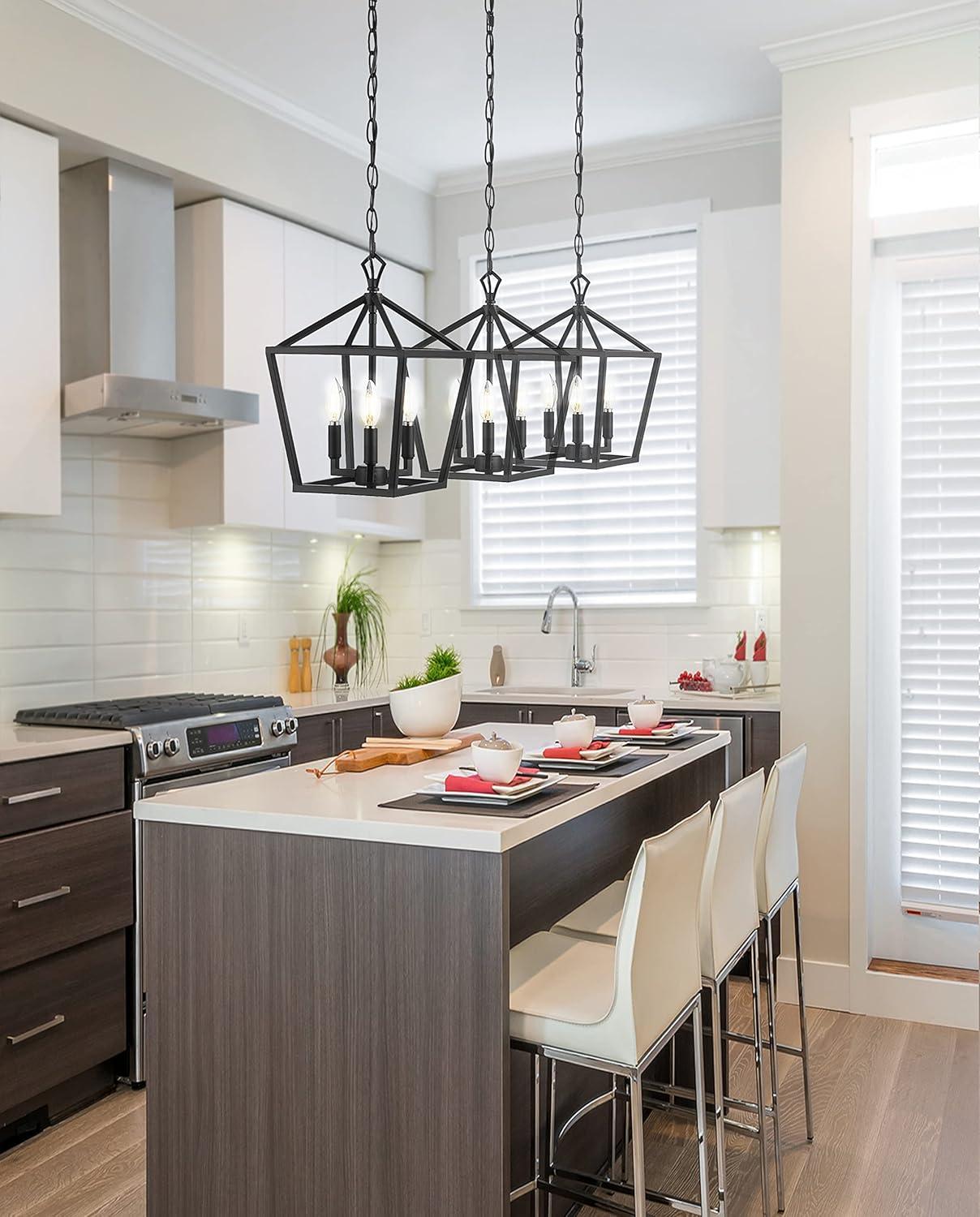 imageJONATHAN Y JYL7601B Pagoda Lantern Dimmable Adjustable Metal LED Pendant Classic Traditional Farmhouse Dining Room Living Room Kitchen Foyer Bedroom Hallway 10 in Antique GoldOilRubbed Bronze