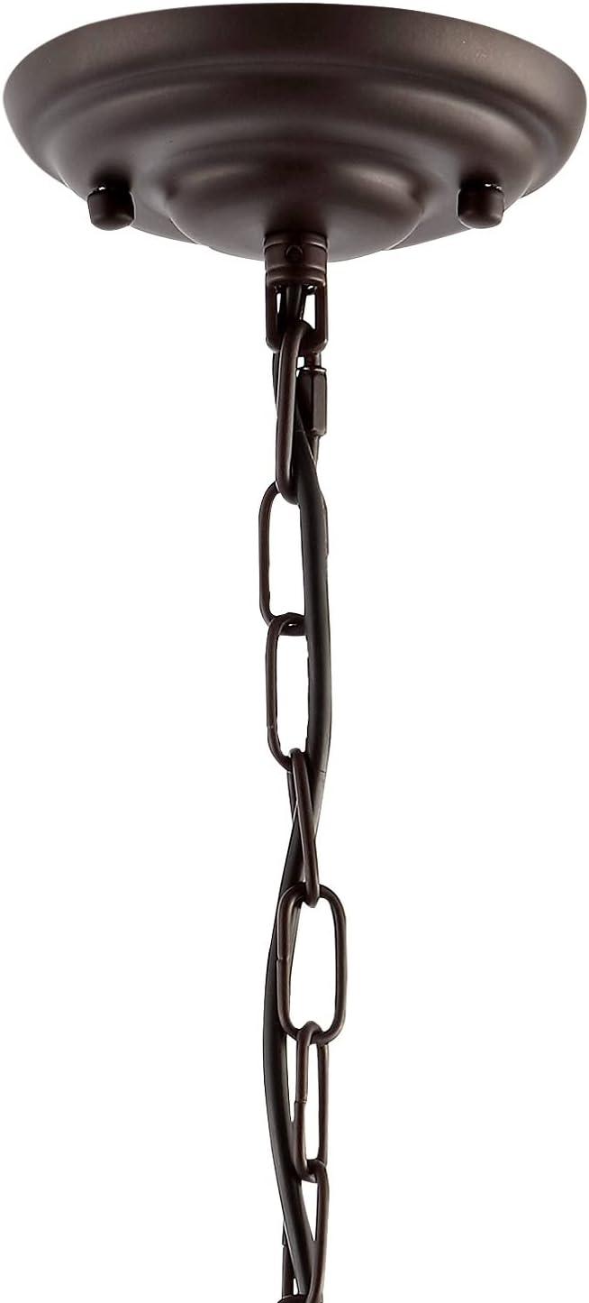 imageJONATHAN Y JYL7800A Gaines 55quot 1Light Farmhouse Industrial Iron Mason Jar LED Pendant Rustic Bohemian Adjustable Dining Room Living Room Kitchen Island Foyer Bedroom Hallway Oil Rubbed BronzeClear1Light