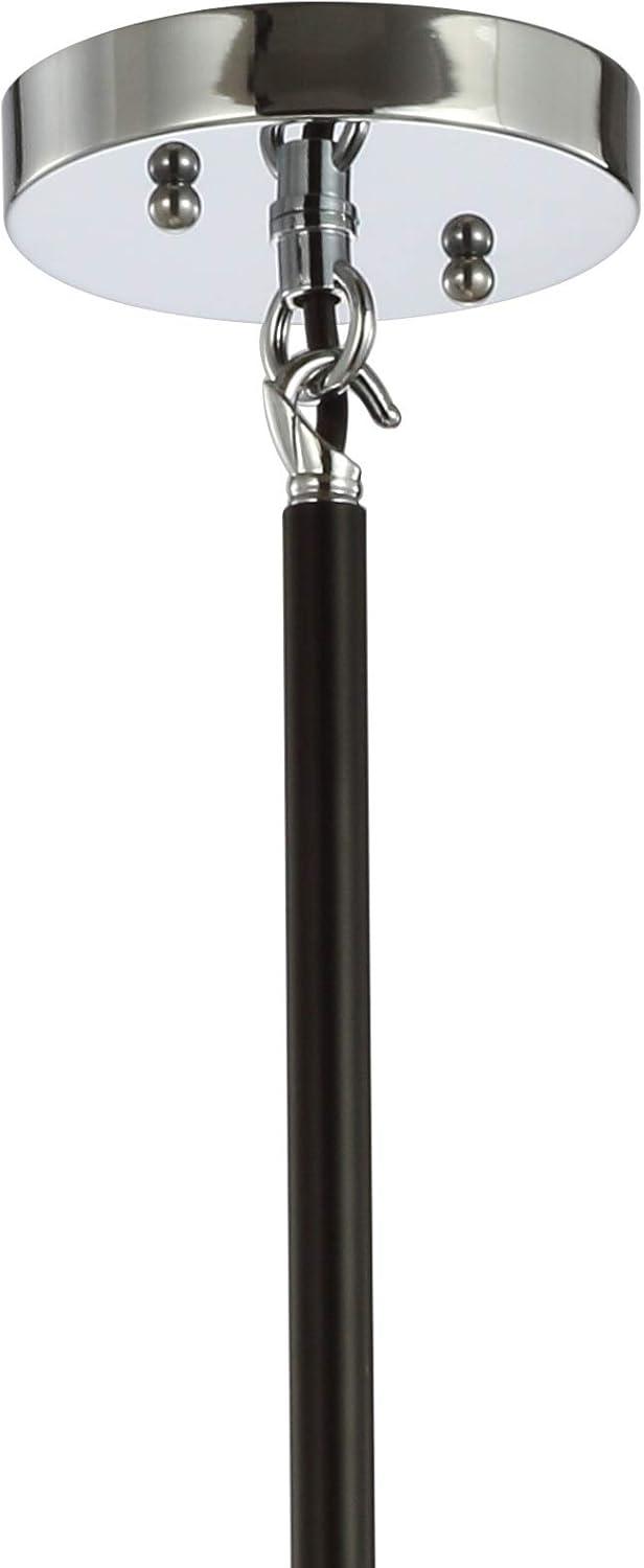 imageJONATHAN Y JYL9059B Caleb Adjustable 6Light 28quot Brass Cluster Pendant MidcenturyContemporaryModernScandinavianGlam Dimmable for Foyer Dining KitchenClear Black