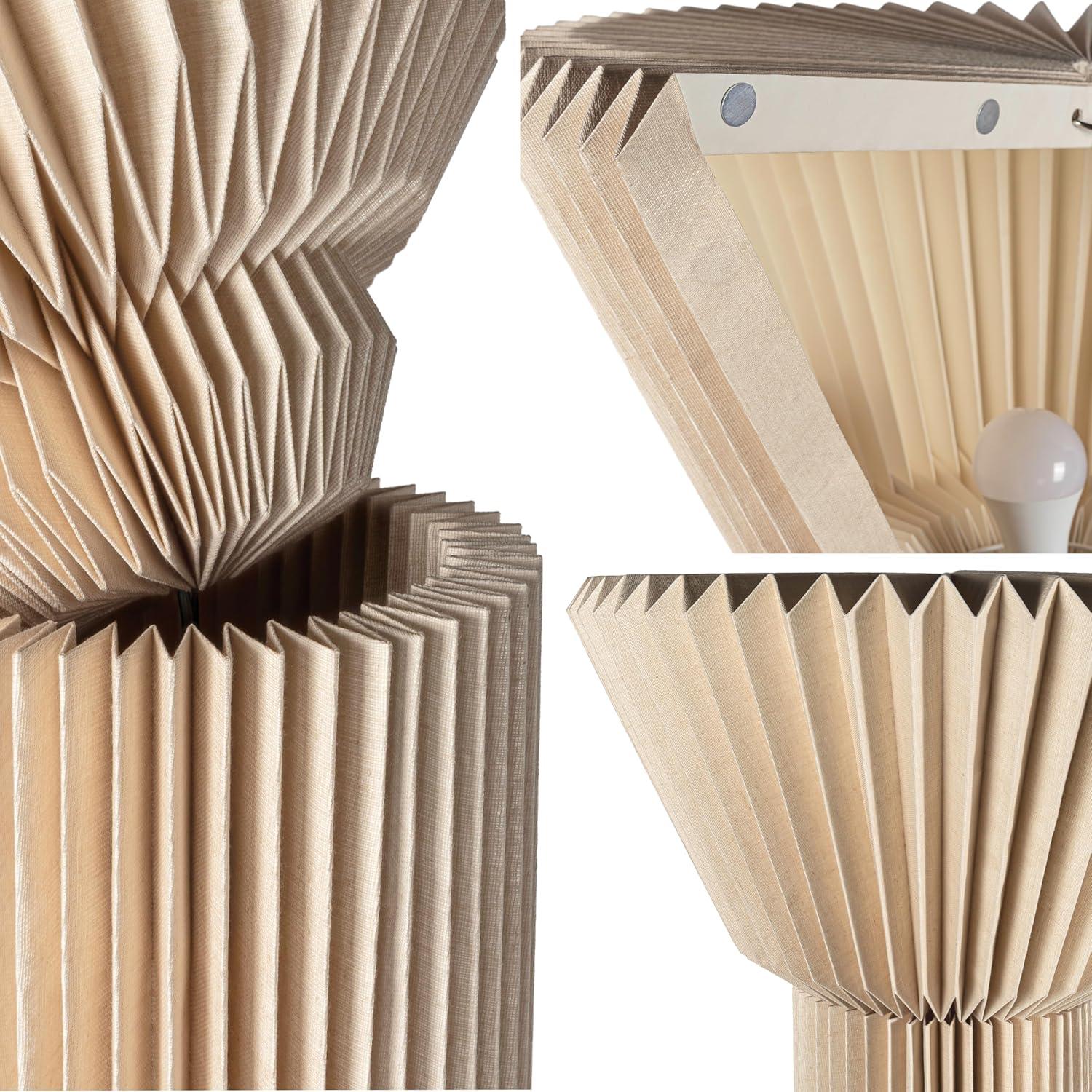 imageJONATHAN Y JYL9104A Archer 37quot Modern Minimalist Pleated Shade Floor Lamp for Bedroom Living Room Entryway Office Dining Room BlackNatural