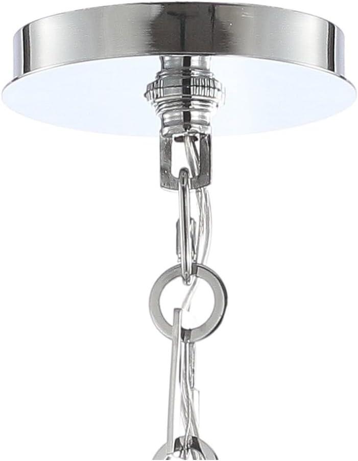 imageJONATHAN Y JYL9503A Heather 20quot Adjustable Metal LED Pendant Oil Rubbed Bronze TransitionalGlamContemporary Dimmable for Kitchen Living RoomChrome White