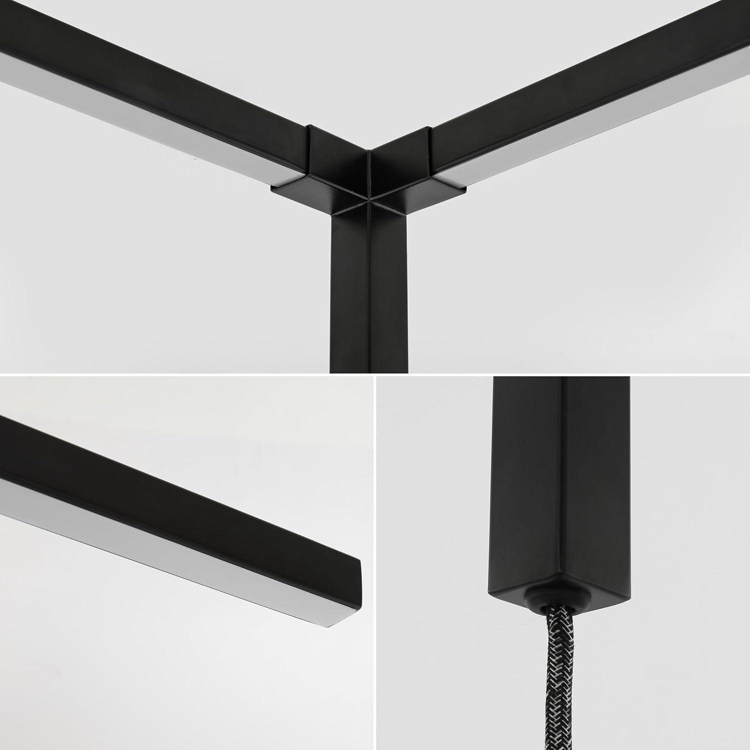 imageJONATHAN Y JYL9552A Madsen 1825quot 2Light Modern Minimalist Iron Integrated Plugin LED Sconce for Ceiling Corner Black for Living Room Office and Bedroom