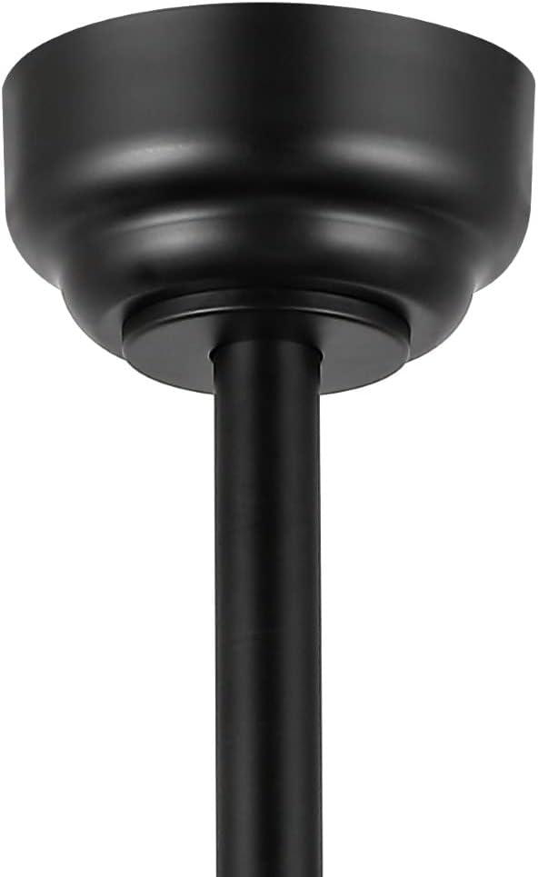 imageJONATHAN Y JYL9611A Joanna 52quot 2Light Rustic Industrial IronWoodSeeded Glass MobileAppRemoteControlled LED Ceiling Fan Farmhouse Modern MidCentury Living Room Kitchen BlackBrownClear