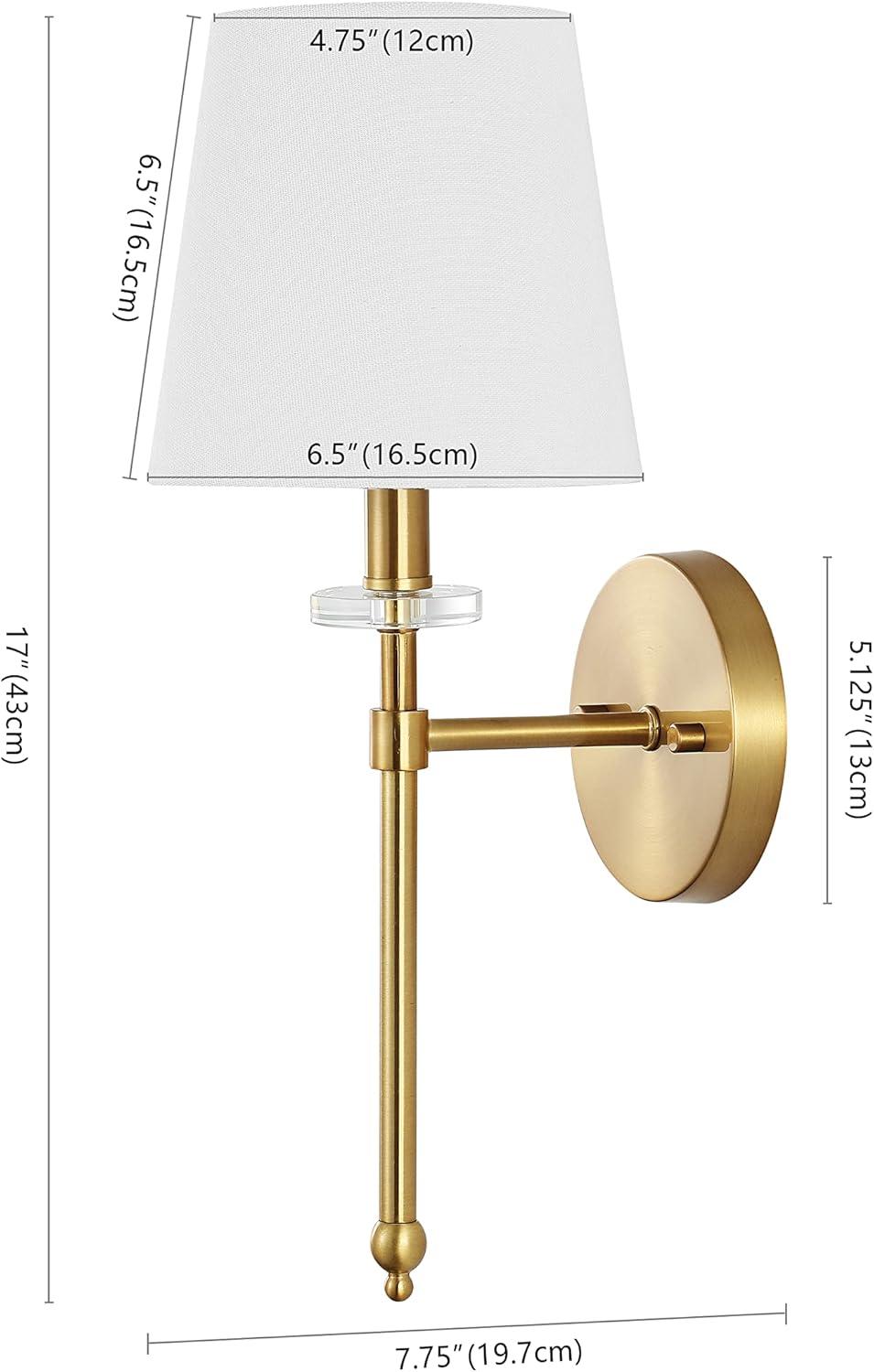 imageJONATHAN Y JYL9920A Olivia 65quot 1Light Modern Midcentury Iron LED Vanity Contemporary French Country Bathroom Hallway Living Room Bedroom Mirror Cabinet Brass Gold65 1Light