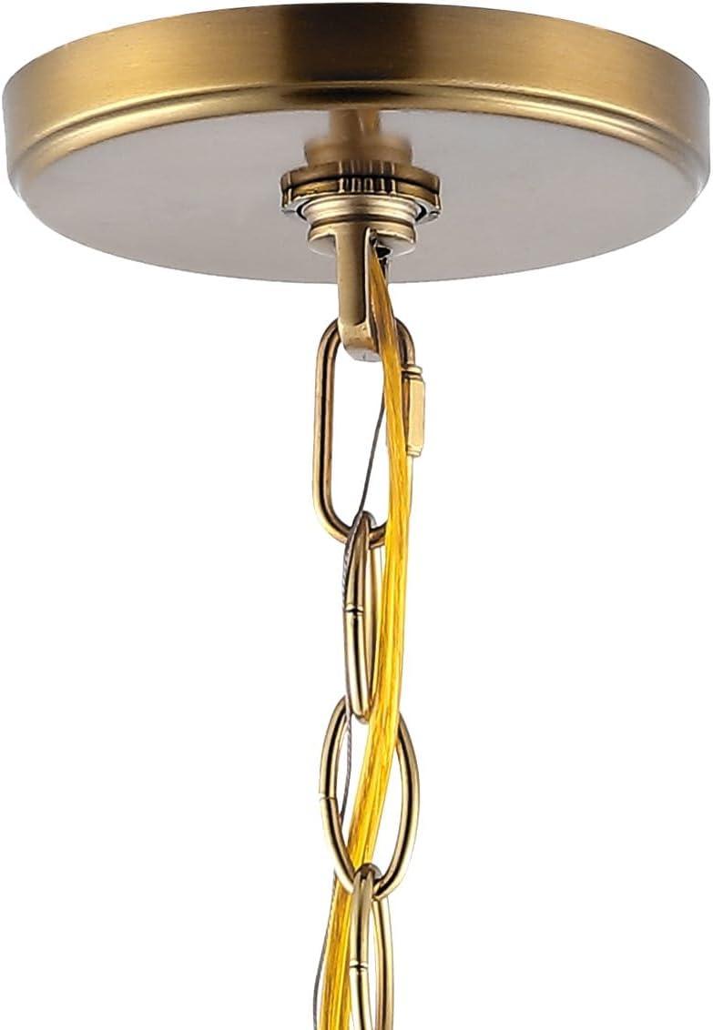 imageJONATHAN Y JYL9925A Bee 135quot 3Light Modern Bohemian IronGlass LED Pendant Contemporary Vintage Adjustable Dining Room Living Room Kitchen Island Foyer Bedroom Hallway NickelNickel