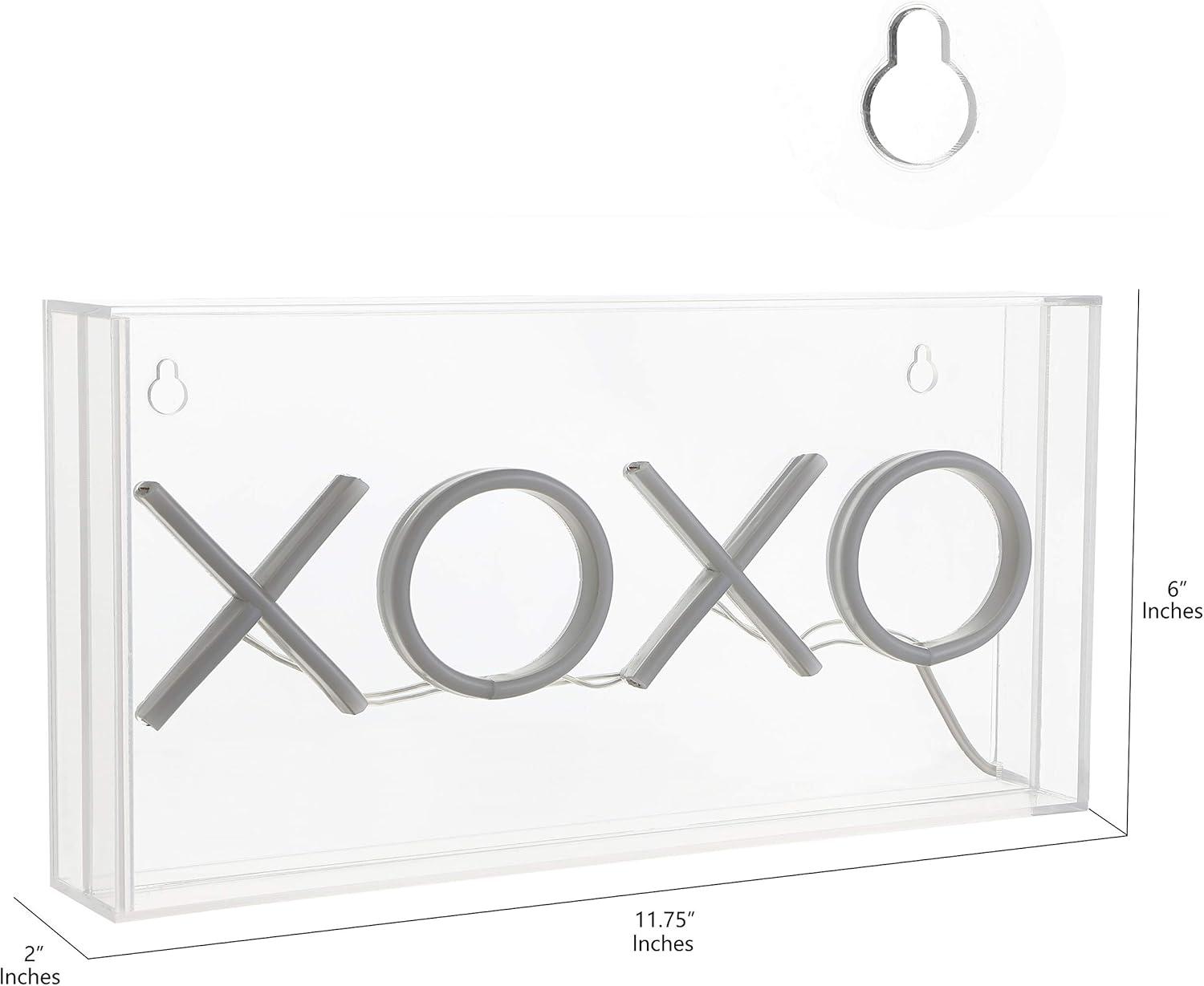 imageJONATHAN Y NEN1005A XOXO 1175quot Contemporary Glam Acrylic Box USB Operated LED Neon Light Pink Plug in Wall Light for Bedroom Wall Dcor Kids Bedroom Party Supplier