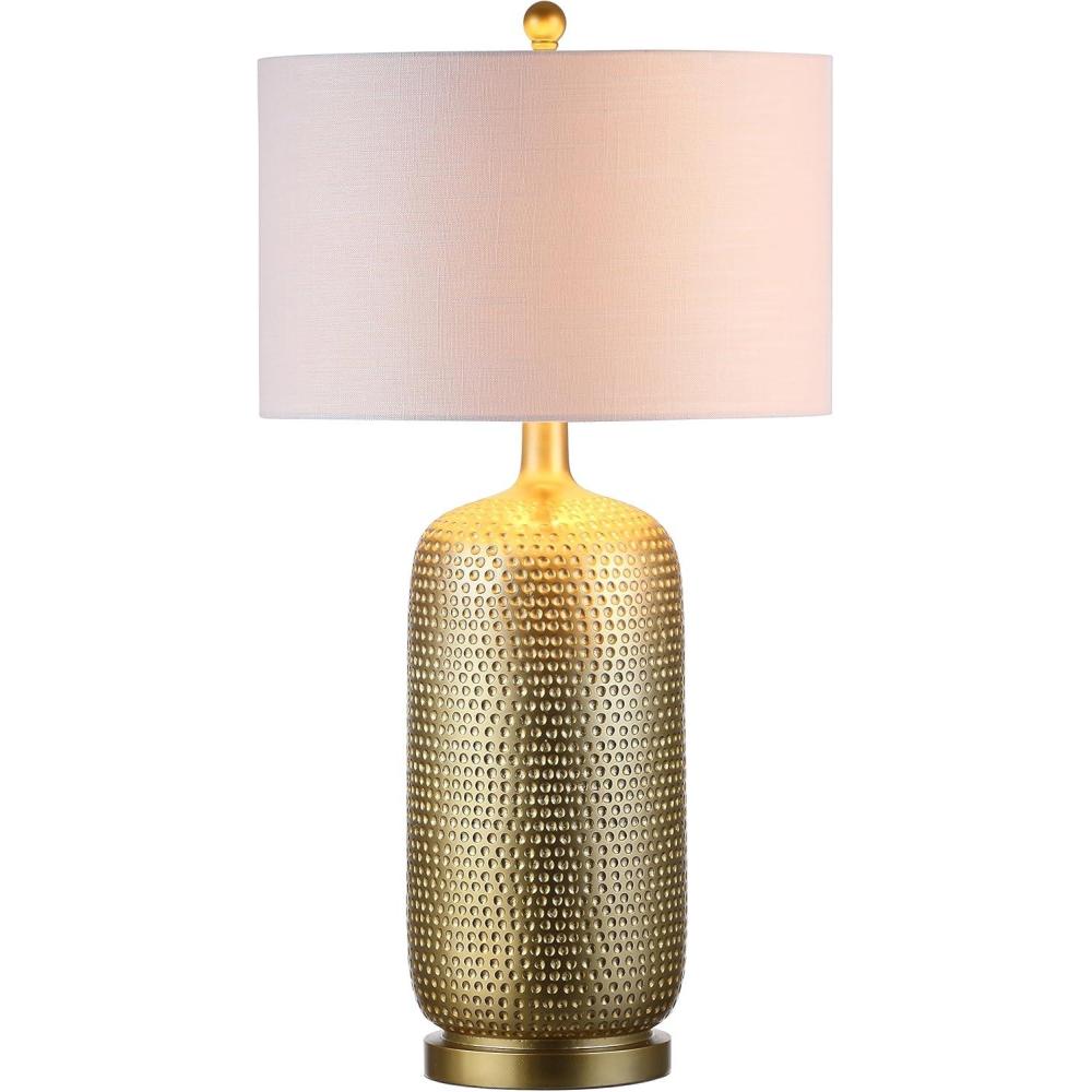 imageJONATHAN Y JYL1017A Sophia 30quot Resin LED Table Lamp Modern Contemporary Glam Bohemian Bedside Desk Nightstand Lamp for Bedroom Living Room Office College Bookcase LED Bulb Included Gold