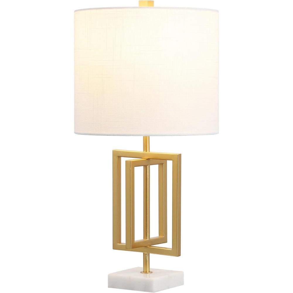 imageJONATHAN Y JYL1039A Anya 2025quot MetalMarble LED Table Lamp Glam Contemporary Modern Bedside Desk Nightstand Lamp for Bedroom Living Room Office College Bookcase LED Bulb Included Gold