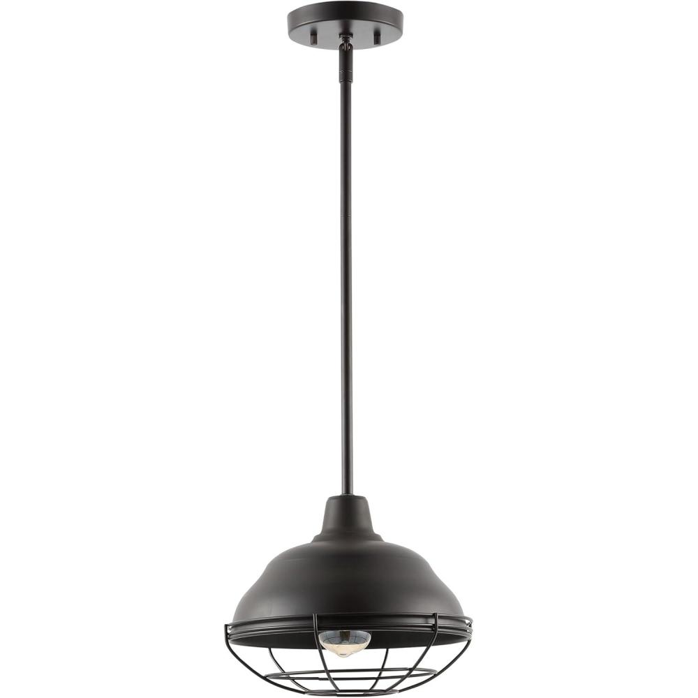 imageJONATHAN Y JYL1119A Levi 405quot 3Light Industrial Farmhouse Iron Linear LED Pendant Modern Rustic Adjustable Dining Room Living Room Kitchen Island Foyer Bedroom Hallway Oil Rubbed Bronze1Light