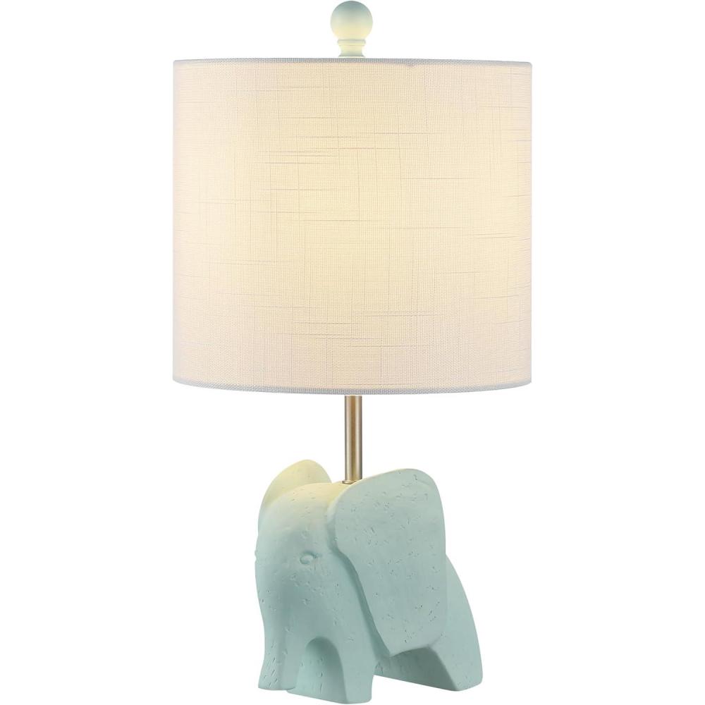 imageJONATHAN Y JYL1143B Koda 175quot Eclectic Southwestern ResinIron Elephant LED Kids Table Lamp Global Transitional Rustic Office Living Room Dining Room Bedroom Hallway Foyer TurquoiseTurquoise