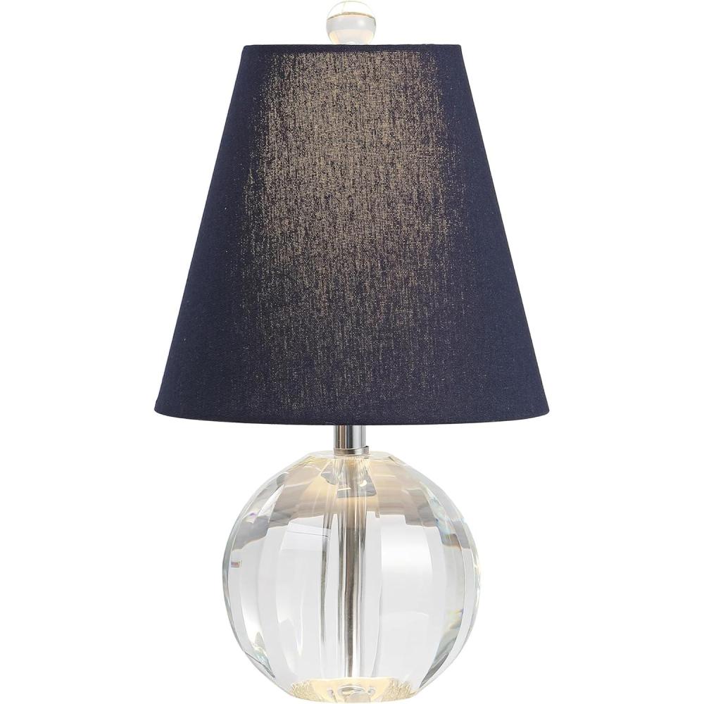 imageJONATHAN Y JYL2079A Goddard 16quot Crystal BallMetal LED Table Lamp Glam Transitional Bedside Desk Nightstand Lamp for Bedroom Living Room Office College Bookcase LED Bulb Included ClearClearNavy