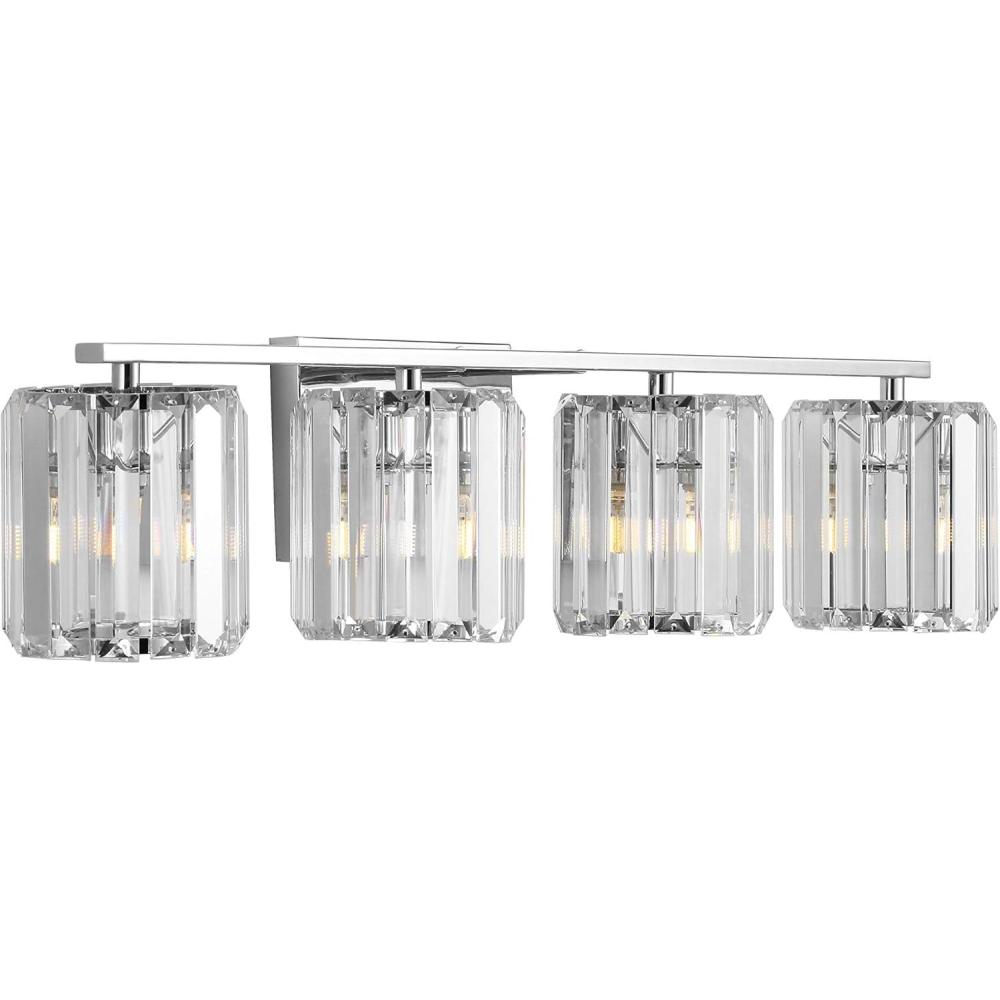 imageJONATHAN Y JYL3553A Coco Prism Vintage 135quot 2Light MetalGlass Classic Glam LED Vanity Light Transitional Traditional 2700K LED 2W Bulbs Included Bathroom Hallway Living Room Bedroom Mirror Chrome4 bulb