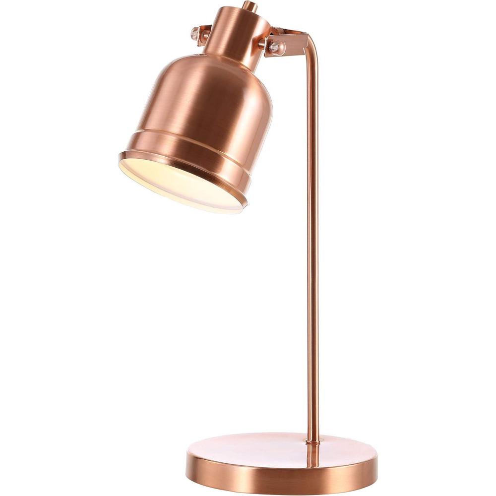 imageJONATHAN Y JYL6112A Edgar 18quot Metal LED Task Lamp Contemporary Modern Office Living Room Family Room Dining Room Bedroom Guest Room College Dorm Hallway Foyer Copper