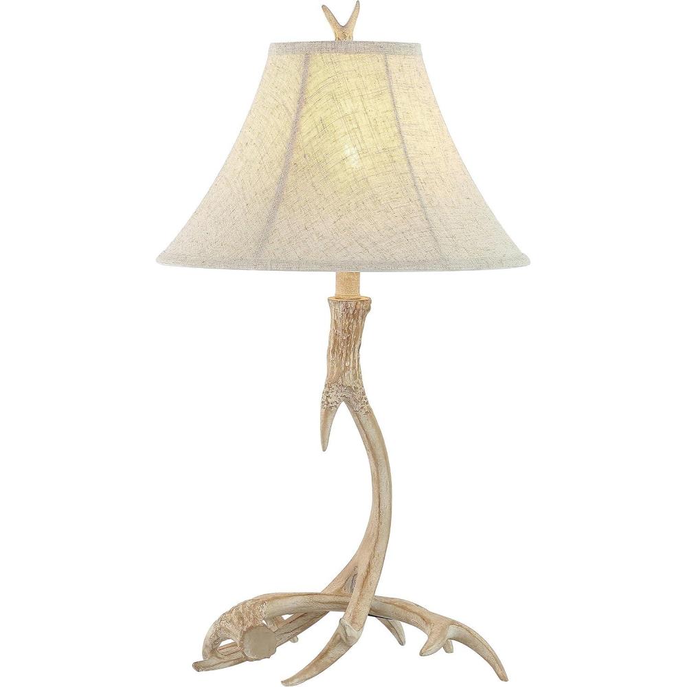 imageJONATHAN Y JYL6305A Antler 275quot Rustic Resin LED Table Lamp Traditional Bedside Desk Nightstand Lamp for Bedroom Living Room Office College Bookcase LED Bulb Included BrownBeige