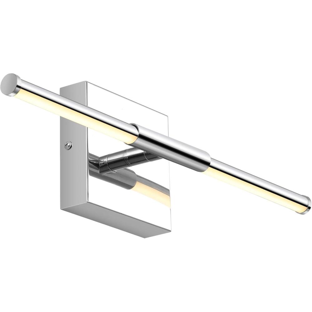 imageJONATHAN Y JYL7022B Makena 28quot Dimmable Integrated LED Metal Wall Sconce MinimalisticModernContemporary 3000K LED Bulbs for Bedroom Living Room Bathroom Hallway GoldChrome