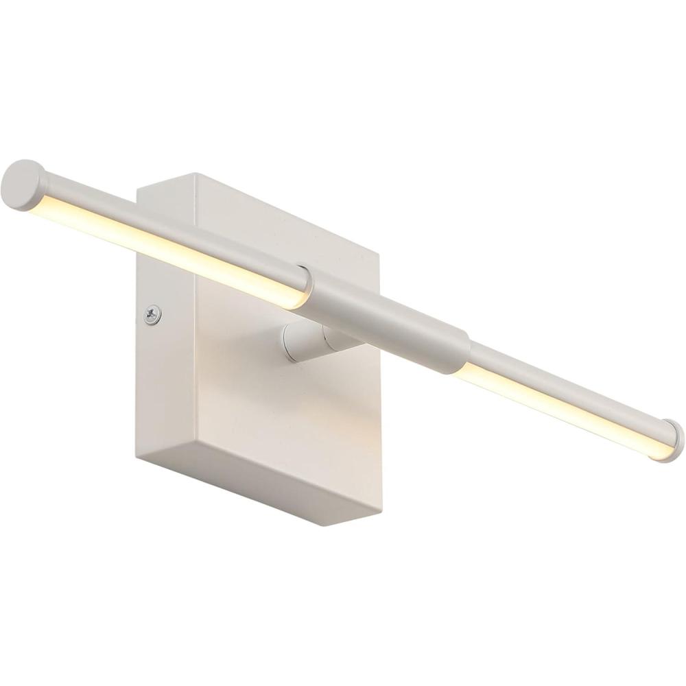 imageJONATHAN Y JYL7022B Makena 28quot Dimmable Integrated LED Metal Wall Sconce MinimalisticModernContemporary 3000K LED Bulbs for Bedroom Living Room Bathroom Hallway GoldWhite