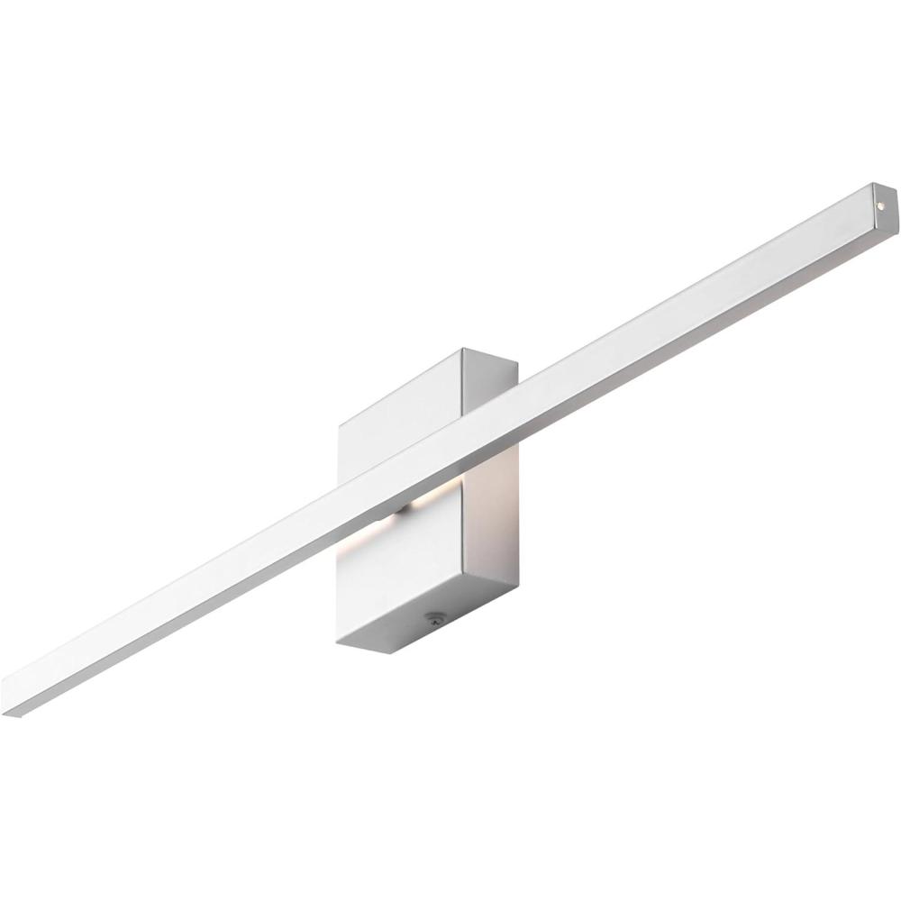 imageJONATHAN Y JYL7146C Vara 495quot Modern Minimalist IndoorOutdoor Metal 350Degree Rotate Dimmable Integrated Linear LED Wall Sconce for Entryway Kitchen Bathroom Bedroom Living Room Hallway WhiteSilver