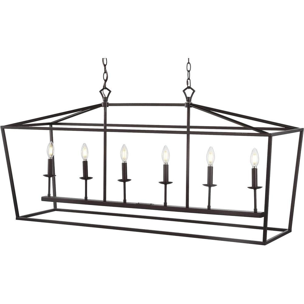 imageJONATHAN Y JYL7439B Pagoda Lantern Dimmable Adjustable Metal LED Pendant Classic Traditional Farmhouse Dining Room Living Room Kitchen Foyer Bedroom Hallway 49 in Antique GoldOilRubbed Bronze