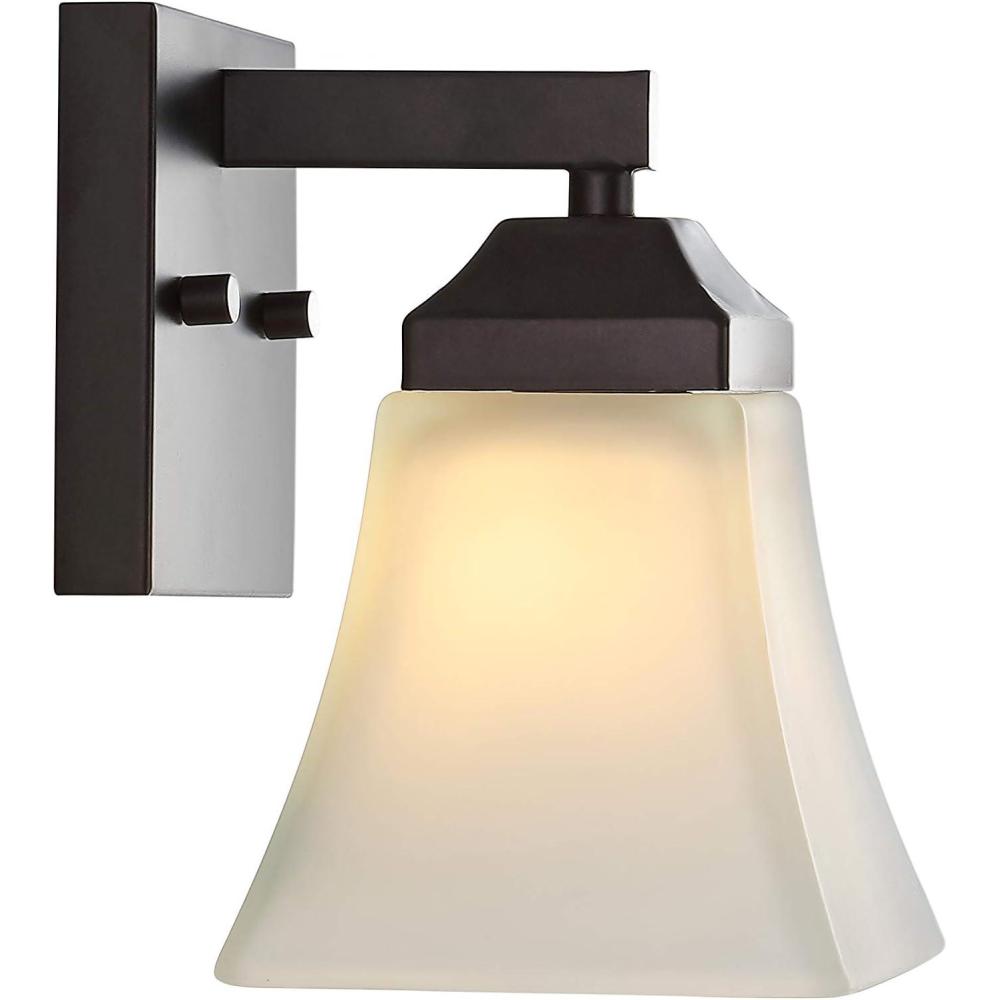 imageJONATHAN Y JYL7524A Staunton 24quot 3Light IronGlass Modern Cottage LED Vanity Light Casual Farmhouse 2700K LED 4W Bulbs Included Bathroom Hallway Living Room Bedroom Mirror Cabinet Oil Rubbed BronzeOilRubbed Bronze