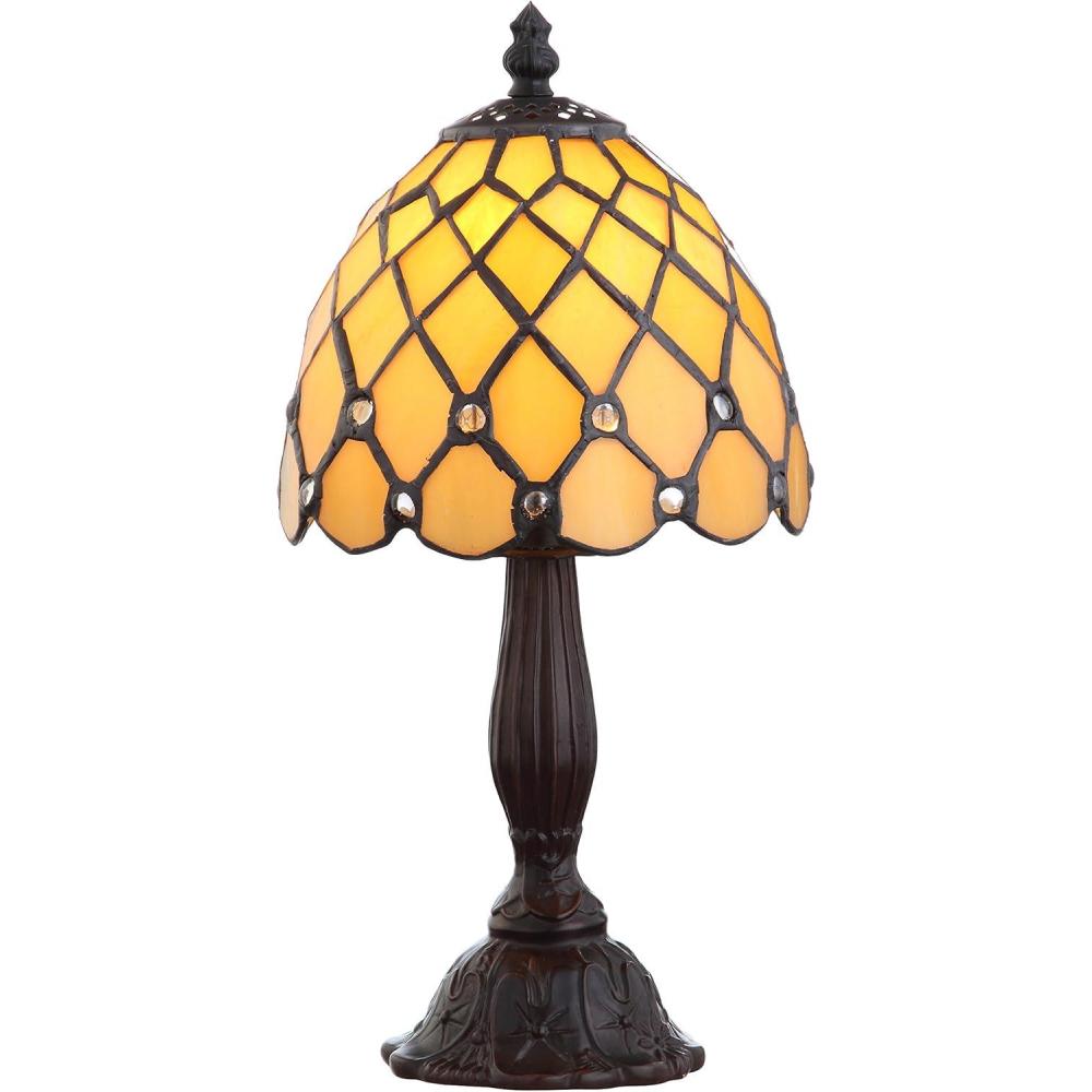 imageJONATHAN Y JYL8015A Campbell TiffanyStyle 125quot LED Table Lamp TiffanyTraditional for Bedroom Living Room Office College Dorm Coffee Table Bookcase Bronze