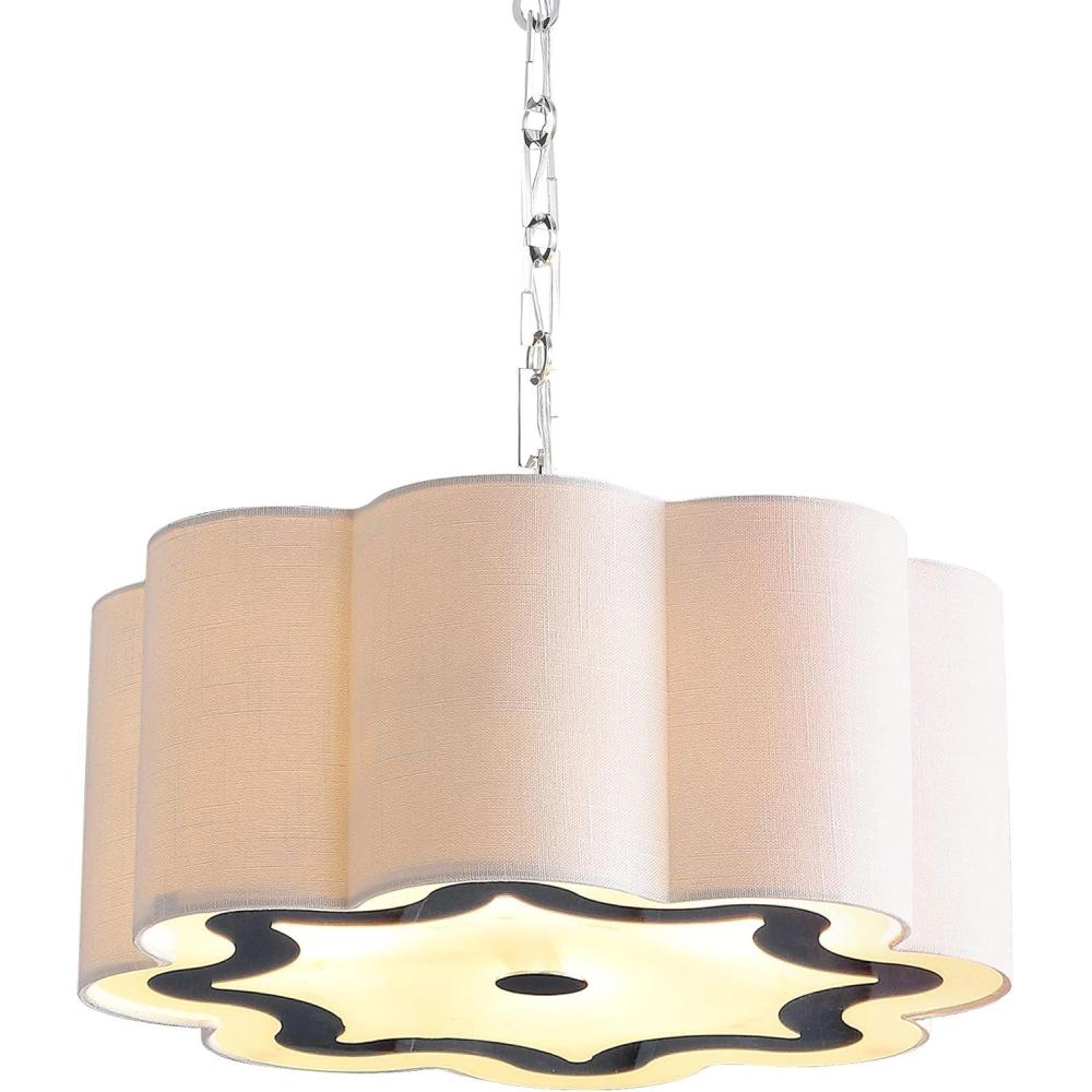 imageJONATHAN Y JYL9503A Heather 20quot Adjustable Metal LED Pendant Oil Rubbed Bronze TransitionalGlamContemporary Dimmable for Kitchen Living RoomChrome White