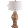 JONATHAN Y JYL1015A Elicia 31″ Seagrass Weave LED Table Lamp Coastal Cottage Bedside Desk Nightstand Lamp for Bedroom Living Room Office College Bookcase LED Bulb Included, Natural(Natural)