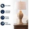 JONATHAN Y JYL1015A Elicia 31″ Seagrass Weave LED Table Lamp Coastal Cottage Bedside Desk Nightstand Lamp for Bedroom Living Room Office College Bookcase LED Bulb Included, Natural(Natural)