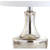 JONATHAN Y JYL1029B Colette 20″ Mini Glass LED Table Lamp, Transitional, Glam, Global, Modern, Elegant, Office, Living Room, Family Room, Dining Room, Bedroom, Hallway, Foyer, Silver(Silver)