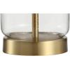 JONATHAN Y JYL1033A Duncan 19.5″ Glass/Metal LED Table Lamp Glam Cottage Bedside Desk Nightstand Lamp for Bedroom Living Room Office College Bookcase LED Bulb Included, Clear/Brass Gold