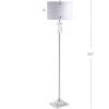 JONATHAN Y JYL1046A Aria 63″ Crystal/Metal LED Floor Lamp Contemporary,Glam,Transitional for Bedrooms, Living Room, Office, Reading, Clear/Chrome