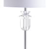 JONATHAN Y JYL1046A Aria 63″ Crystal/Metal LED Floor Lamp Contemporary,Glam,Transitional for Bedrooms, Living Room, Office, Reading, Clear/Chrome