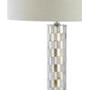 JONATHAN Y JYL1057A Liam 63.5″ Seashell Mosaic LED Floor Lamp, Coastal, Traditional, Elegant, Foot-Step-Switch, Office, Living Room, Family Room, Dining Room, Bedroom, Cream