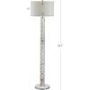 JONATHAN Y JYL1057A Liam 63.5″ Seashell Mosaic LED Floor Lamp, Coastal, Traditional, Elegant, Foot-Step-Switch, Office, Living Room, Family Room, Dining Room, Bedroom, Cream