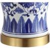 JONATHAN Y JYL1073A-SET2 Set of 2 Table Lamps Jennifer 25.75″ Ceramic/Metal LED Table Lamp Cottage Bedside Desk Nightstand Lamp for Bedroom Living Room Office College Bookcase, Blue/White